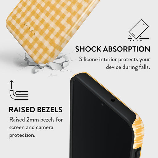 Tuscan Sun - Yellow Plaid Samsung Galaxy A16 Case 4