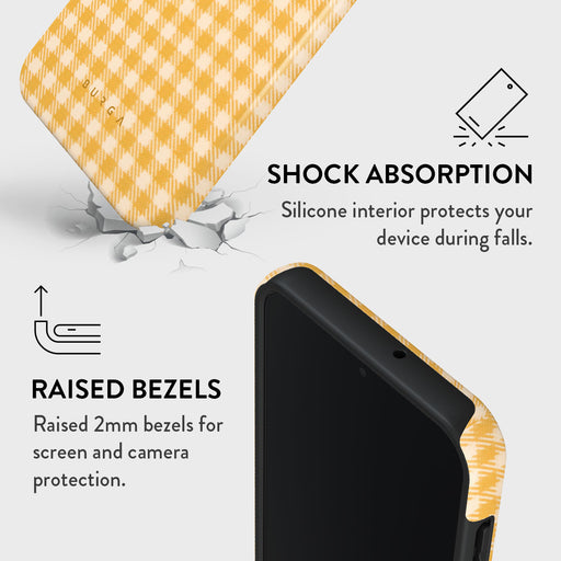 Tuscan Sun - Yellow Plaid Samsung Galaxy A15 4G / 5G Case 4