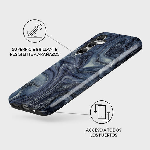 Navy Trench - Samsung Galaxy A55 Funda 3
