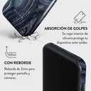 Navy Trench - Samsung Galaxy A55 Funda 4