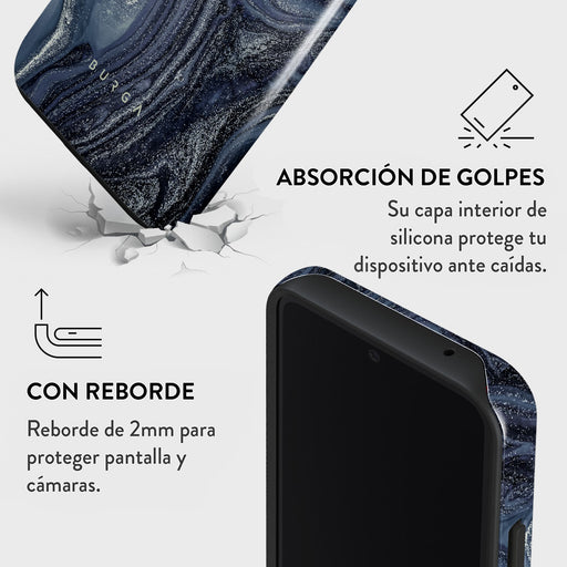Navy Trench - Samsung Galaxy A55 Funda 4