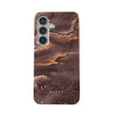 Fire Wood - Brown Marble Samsung Galaxy S24 FE Case 1