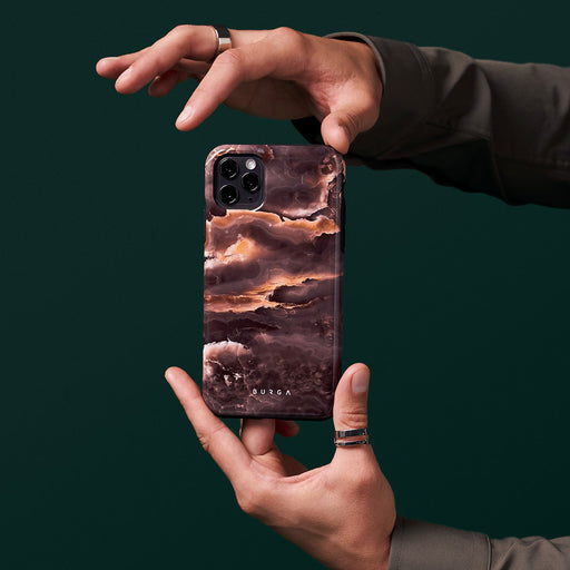 Fire Wood - Brown Marble Samsung Galaxy S24 FE Case 6