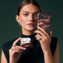 Fire Wood - Brown Marble Samsung Galaxy S24 FE Case 7