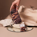 Fire Wood - Brown Marble Samsung Galaxy S24 FE Case 8