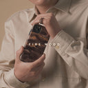 Fire Wood - Brown Marble Samsung Galaxy S24 FE Case 5