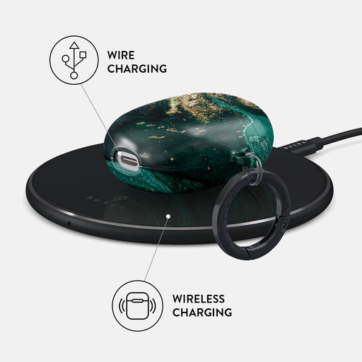 Emerald Pool - Elegant Google Pixel Buds Pro Case 3