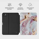 Frozen Leaves - Cute Marble iPad Pro 11 (7th Gen) Case 3