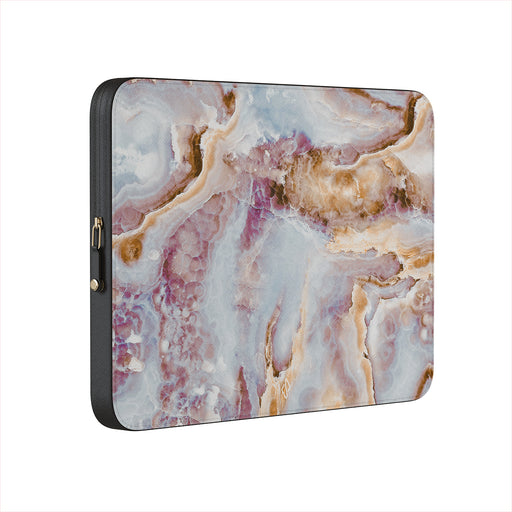 Frozen Leaves - Cute Marble Laptop Sleeve 1
