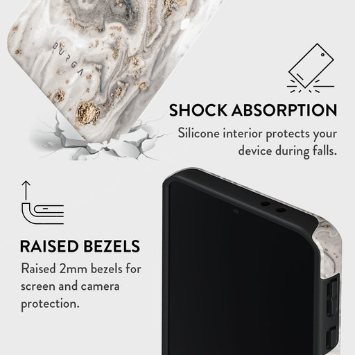 Snowstorm - Grey Marble Samsung Galaxy A56 5G Case 4