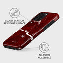 Iconic Red Ruby - Marble iPhone 15 Pro Max Case 7