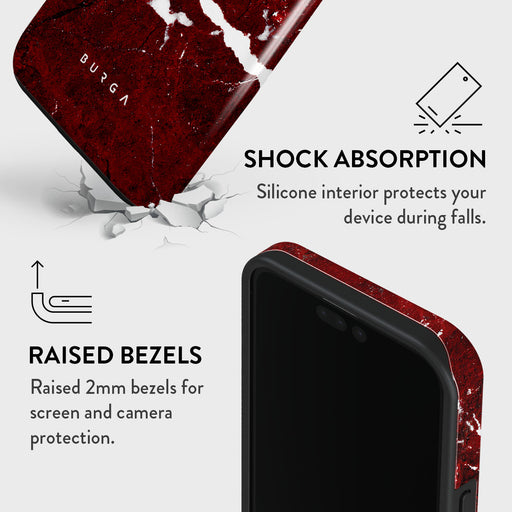 Iconic Red Ruby - Marble iPhone 15 Pro Max Case 8
