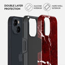 Iconic Red Ruby - Marble iPhone 15 Plus Case 6