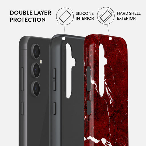 Iconic Red Ruby - Marble Samsung Galaxy S23 FE Case 2
