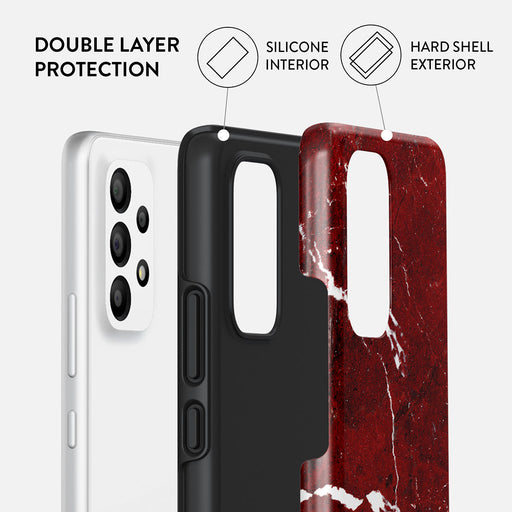 Iconic Red Ruby - Marble Samsung Galaxy A23 4G / 5G Case 2