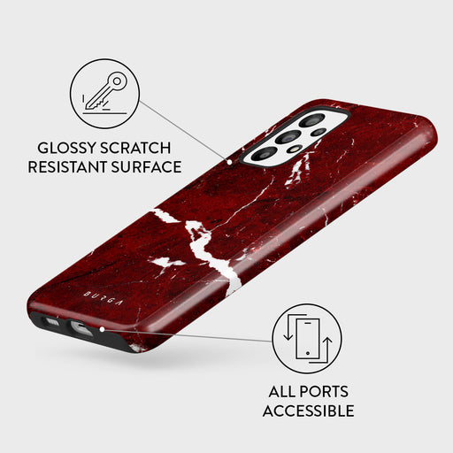Iconic Red Ruby - Marble Samsung Galaxy A23 4G / 5G Case 3