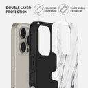 Satin White - Marble iPhone 16 Pro Max Case 2