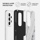 Satin White - Marble Samsung Galaxy A23 4G / 5G Case 2