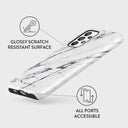 Satin White - Marble Samsung Galaxy A23 4G / 5G Case 3