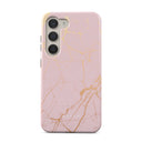 Peachy Gold - Pink Marble Samsung Galaxy S23 Case 5