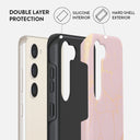 Peachy Gold - Pink Marble Samsung Galaxy S23 Case 6
