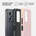 Peachy Gold - Pink Marble Xiaomi Redmi Note 11T Pro / 11T Pro+ Case 2