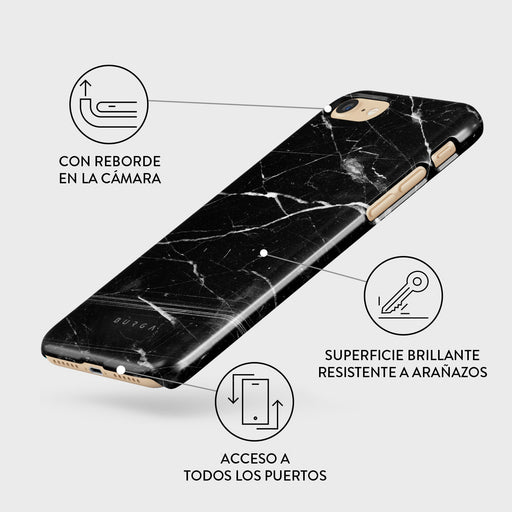 Noir Origin - iPhone SE (2020) Funda 3