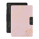 Peachy Gold - Pink Marble Samsung Galaxy Tab S10+ Case 1