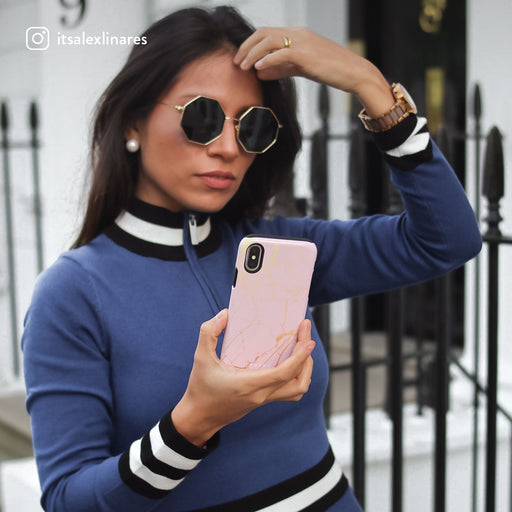 Peachy Gold - Pink Marble Xiaomi Redmi Note 11T Pro / 11T Pro+ Case 5