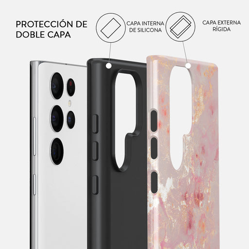 Golden Coral - Samsung Galaxy S22 Ultra Funda 2