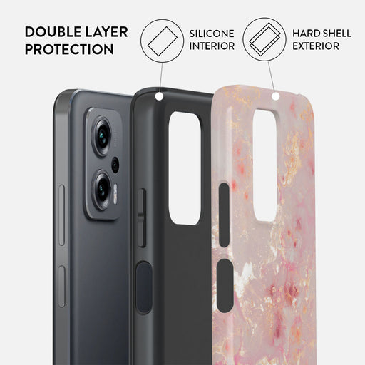 Golden Coral - Pink Xiaomi Redmi Note 11T Pro / 11T Pro+ Case 2