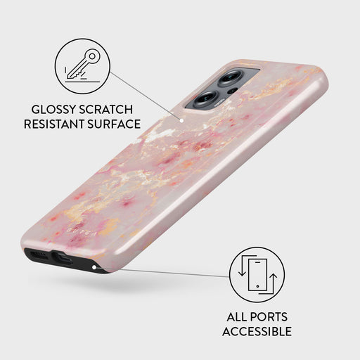 Golden Coral - Pink Xiaomi Redmi Note 11T Pro / 11T Pro+ Case 3
