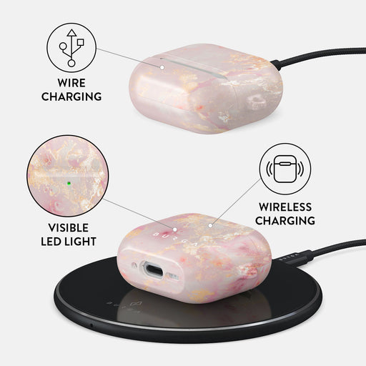 Golden Coral - Pink AirPods 4 Case 3