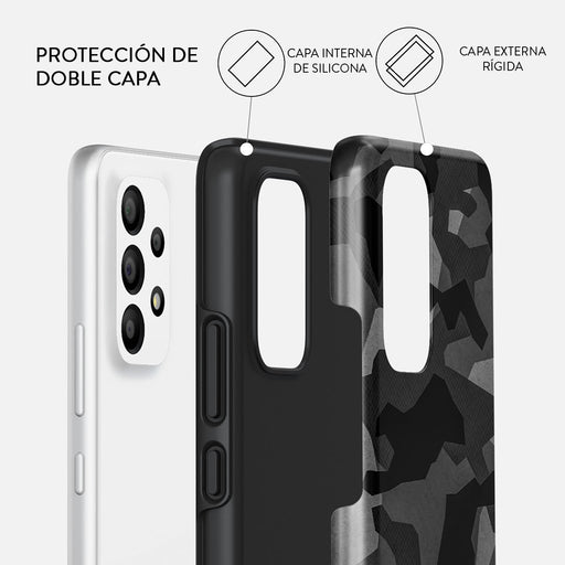 Night Black Camouflage - Samsung Galaxy A23 4G / 5G Funda 2