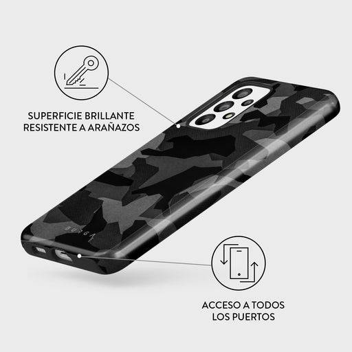 Night Black Camouflage - Samsung Galaxy A23 4G / 5G Funda 3