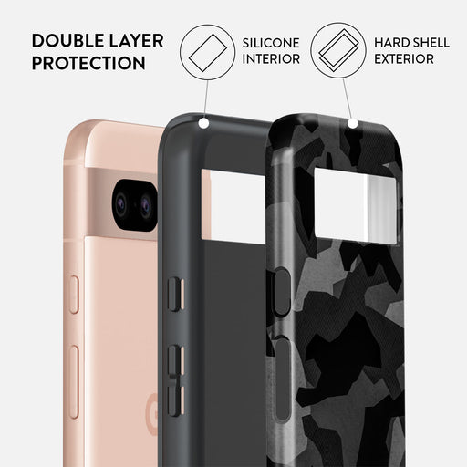 Night Black Camouflage - Google Pixel 8a Case 2