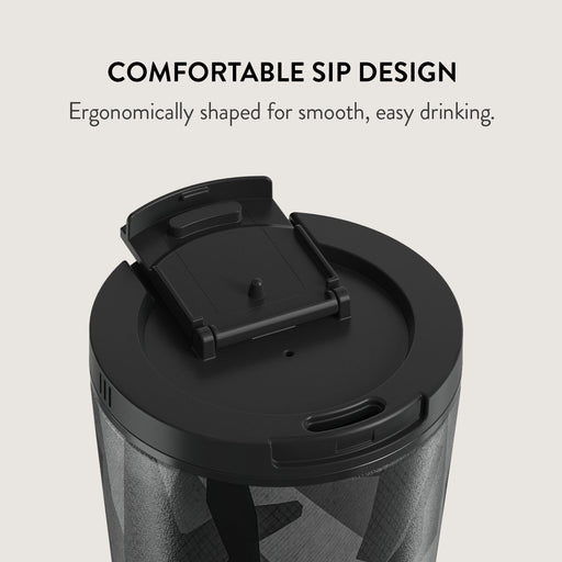 Night Black Camouflage - Travel Mug 15
