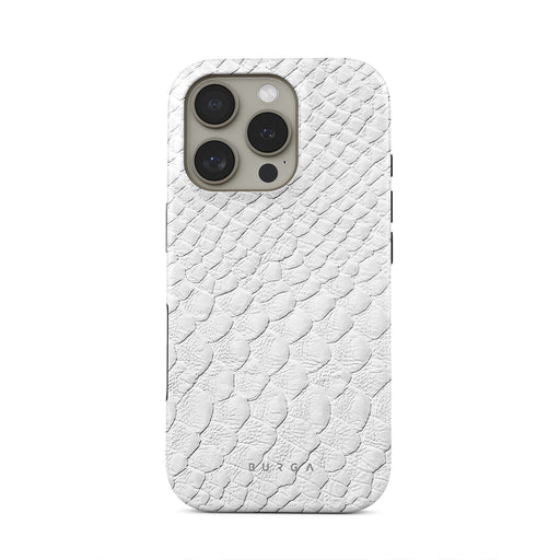 Glacial Desert - White Snakeskin iPhone 16 Pro Case 1