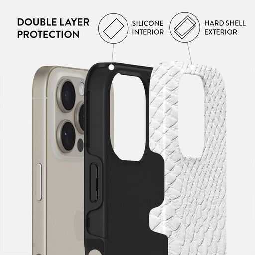 Glacial Desert - White Snakeskin iPhone 16 Pro Case 2