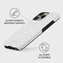 Glacial Desert - White Snakeskin iPhone 16 Pro Case 3