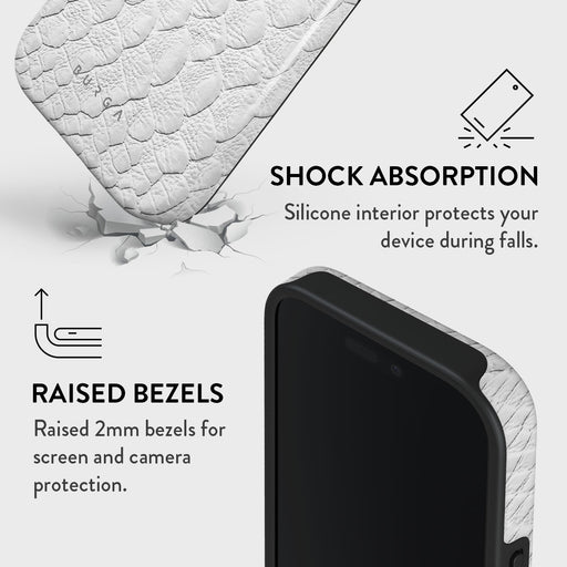 Glacial Desert - White Snakeskin iPhone 16 Pro Case 4