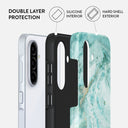 Uluwatu Waves - Teal Samsung Galaxy A56 5G Case 2