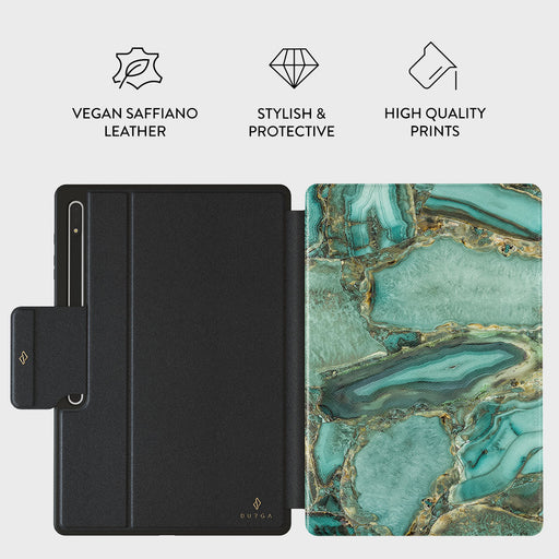 Ubud Jungle - Turquoise Samsung Galaxy Tab S8 Ultra Case 2