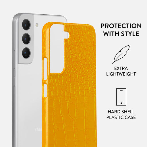 Canary Yellow - Snake Skin Samsung Galaxy S22 Plus Case 2