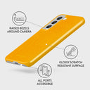 Canary Yellow - Snake Skin Samsung Galaxy S22 Plus Case 3