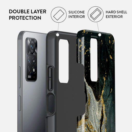 Northern Lights - Marble Xiaomi Redmi Note 11 Pro+ Case 2