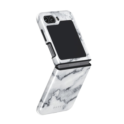 White Winter - Classy Marble Samsung Galaxy Z Flip 5 Case 7
