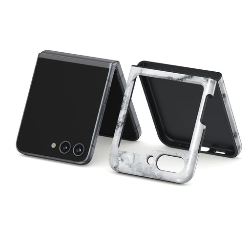 White Winter - Classy Marble Samsung Galaxy Z Flip 5 Case 11