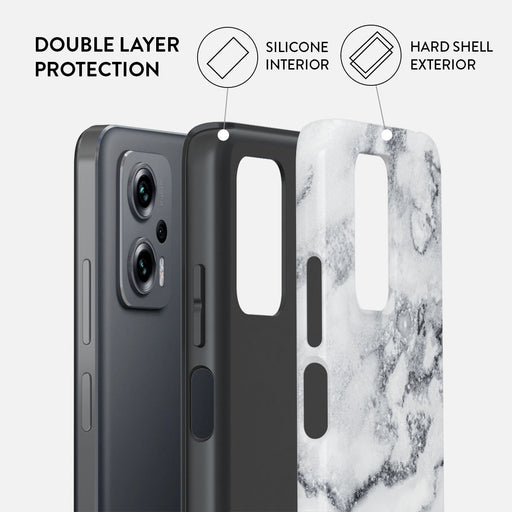 White Winter - Classy Marble Xiaomi Redmi Note 11T Pro / 11T Pro+ Case 2