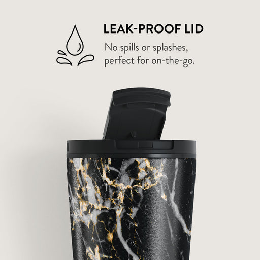 Make A Wish - Gold Marble Travel Mug 11